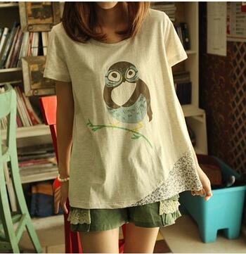 Owl Cartoon T Shirt
