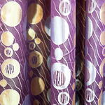 Curtain - Circle Pattern in Purple Theme