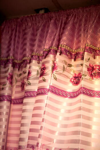Curtain in Pink
