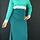 Jubah Modern - HA684FD Col 83/89 Green/Green Size XS