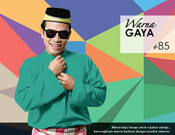 Baju Melayu -100 Warna Gaya 85 Green Size L