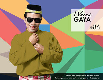Baju Melayu -100 Warna Gaya 86 Green Size XXL