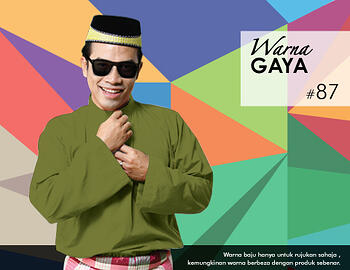 Baju Melayu -100 Warna Gaya 87 Green Size XXL