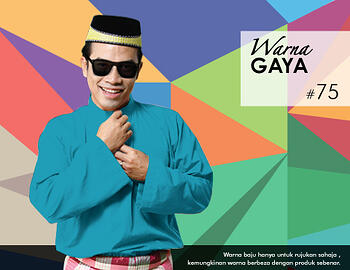 Baju Melayu -100 Warna Gaya 75 Blue Size S