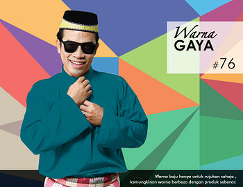 Baju Melayu -100 Warna Gaya 76 Blue Size S
