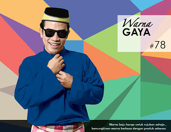 Baju Melayu -100 Warna Gaya 78 Blue Size S