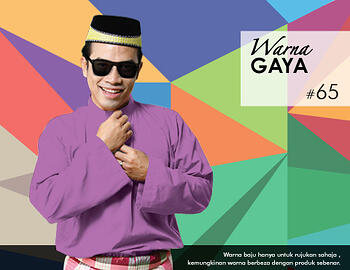 Baju Melayu -100 Warna Gaya 65 Purple Size L