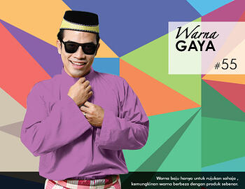 Baju Melayu -100 Warna Gaya 55 Red Size M