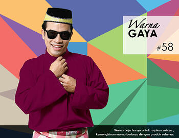 Baju Melayu -100 Warna Gaya 58 red Size XXL