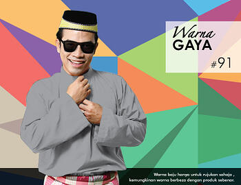 Baju Melayu -100 Warna Gaya 91 Black Size XS