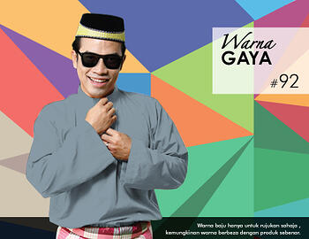 Baju Melayu -100 Warna Gaya 92 Black Size XL