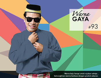 Baju Melayu -100 Warna Gaya 93 Black Size XL