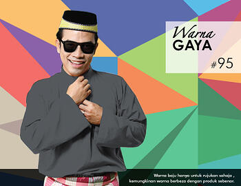 Baju Melayu -100 Warna Gaya 95 Black Size M
