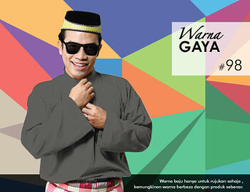 Baju Melayu -100 Warna Gaya 98 Black Size XL