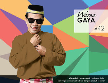 Baju Melayu -100 Warna Gaya 42 Brown Size XS