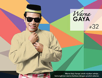 Baju Melayu -100 Warna Gaya 32 Orange Size XS
