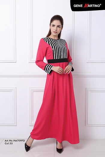 Jubah Modern - HA709FD Col 53 Red Size L