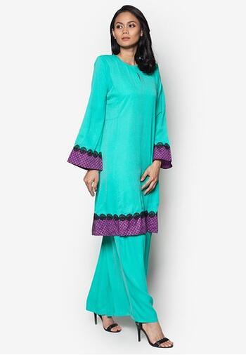 Baju Kurung Modern - FA576SU 83 Green XL