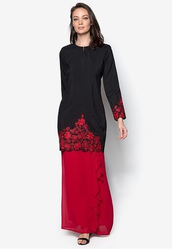 Baju Kurung Modern - GA642SU 9956 Red/Black L
