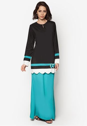Baju Kurung Modern - GA656SU 9987 Blue/Black S