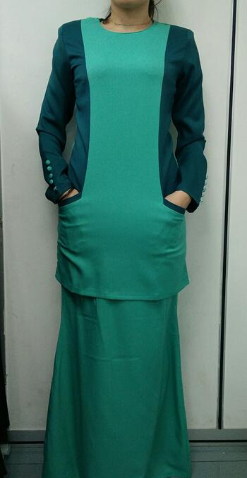 Baju Kurung Modern - GA830SU 8983 Dark Green S