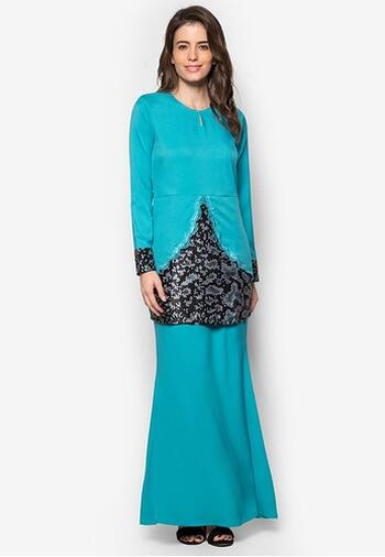 Baju Kurung Modern - GA832SU 75 Turqoise L