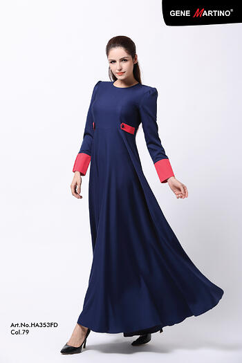 Jubah Modern - HA353SU 79 Blue XS