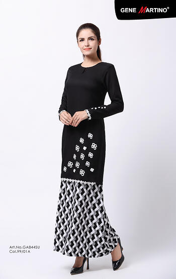 Baju Kurung Modern - GA844SU 9901-A Black XS