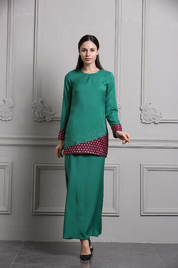 Baju Kurung Modern - GA694SU 85 Green XL