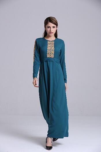 Jubah Modern - HA681FD Col 87 Green Size XS