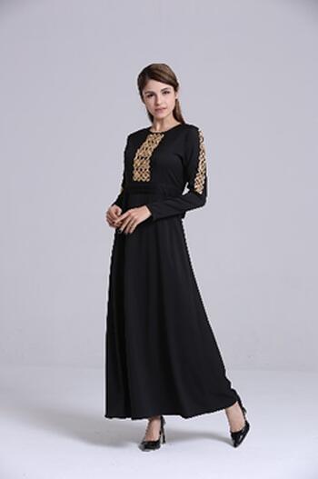 Jubah Modern - HA681FD Col 99 Black Size M