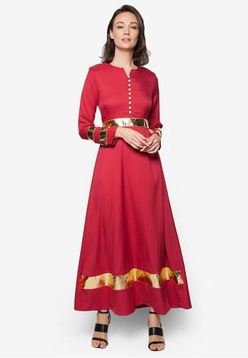 Jubah Modern - HA682FD Col 57 Red Size XL