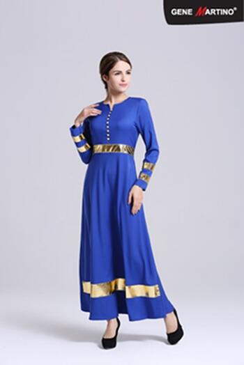 Jubah Modern - HA682FD Col 79 Blue Size XS